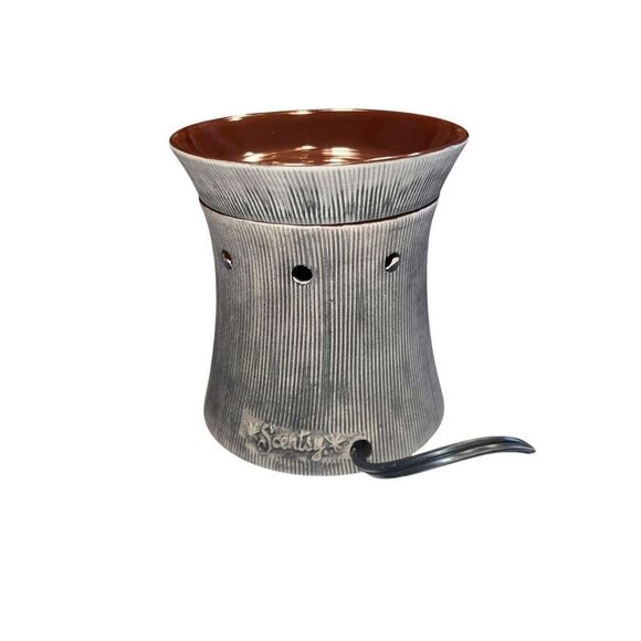 Scentsy Urban Earth Wax WARMER Brown Premium 23175 Electric boho woods earthy - Picture 4 of 5